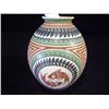 Image 2 : Mata Ortiz Egg-Shaped Pot, Polychrome by Eduardo Olivas Quintana, Mexico 7 1/2"x5 3/4"x2" Retail: $7