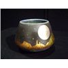 Image 2 : Loewenkamp Pottery, Raku Pot, Arizona Desert w/ Stars in Black Sky 4 1/2"x5 1/4"x3 1/4" Retail: $145