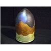 Image 1 : Loewenkamp Pottery, Ceramic Raku Fired Bullet- Shape Lid 7 1/4"x4 1/2" Retail: $265.00