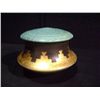 Image 1 : Loewenkamp Pottery, Raku Pot, Circular Pyramid Design w/ Lid 5"x6" Retail: $135.00