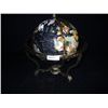 Image 2 : Inlaid Metal and Glass Geographic Globe-Chinese 13" Black & Stone Alexander Kalifano Retail: $900.00