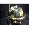 Image 3 : Inlaid Metal and Glass Geographic Globe-Chinese 13" Black & Stone Alexander Kalifano Retail: $900.00