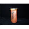 Image 2 : Fluted Cylindrical-Shaped ceramic Vase w/ Horse Hair Firing by Gordon Pottery 11"x4 3/4" Retail: $21