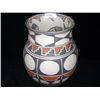 Image 1 : Large Santo Domingo Polychrome Clay Vase by Robert Tenorio-Kewa, New Mexico, Stamped w/ Artist Minia
