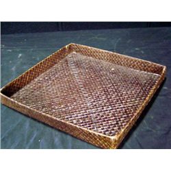 Stained Banana Reed Basket 1 1/2 x11  Square