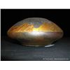 Image 2 : Loewenkamp Pottery, Small Raku Fired Bowl Containing Gold Mountains and Stars 2 3/4"x5 1/4"x2 1/8" R