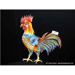 Sanyork Metal Art - Rooster-Signed By Juan Vega