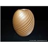 Image 1 : Peach Colored Glazed Twisted 7 1/2" Vase~ Damian Toya~Jemez Pueblo Retail: $2,860.00