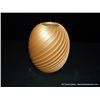 Image 2 : Peach Colored Glazed Twisted 7 1/2" Vase~ Damian Toya~Jemez Pueblo Retail: $2,860.00