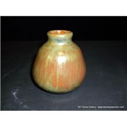 Green Glazed Terracotta Vase 3 1/2" Retail: $14.00