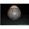 Image 2 : Mata Ortiz Small Pot, Geometric, Polychrome 4-1/4" High x 4" Diam, Orif. at 7/8"