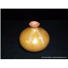 Image 1 : Small Ceramic Vase, Ochre Colored 4"x4"x3/4" Retail: $29.00