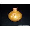 Image 3 : Small Ceramic Vase, Ochre Colored 4"x4"x3/4" Retail: $29.00