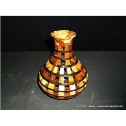 Assembled, Open Work  Wooden Vase 8"x5"x1" Retail: $750.00