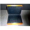 Image 2 : Mahogany & Walnut Wooden Box, Inlaid w Three Geometric Cubes on Cover 3"x10"x8"