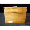 Image 7 : Mahogany & Walnut Wooden Box, Inlaid w Three Geometric Cubes on Cover 3"x10"x8"