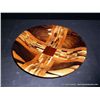 Image 1 : Wooden Inlaid Bowl in the Form of an X or Cross 2 1/2"x12" Retail: $625.00