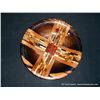 Image 3 : Wooden Inlaid Bowl in the Form of an X or Cross 2 1/2"x12" Retail: $625.00