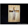 Image 1 : Assembled Wooden Cross Mounted on a Board 6 1/2"x4 1/2" Retail: $50.00