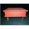 Image 3 : Small Red painted Wooden Footstool Display