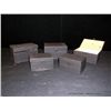 Image 2 : 5 Hobby Lobby Index Card Boxes-Painted Black