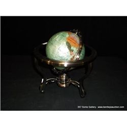 Alexander Kalifano 6" Globe w/ Compass Inlaid Stone Retail: $330.00