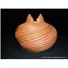 Image 3 : Miceaceous Slip Swirl Pot w/ Kiva Stepped Top by Marcelina Yepa, Jemez, New Mexico 7 3/4"x9", 3 1/4'