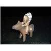 Image 1 : Indian Chief on Horse-Clay by E. Tsosie, Jemez Pueblo, New Mexico 4"x1 1/2"x3 1/2" Retail: $124.00