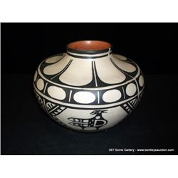 Santo Domingo Polychrome Clay Pot by Warren Coriz 9 1/4"x11", 4" Retail: $2,800.00