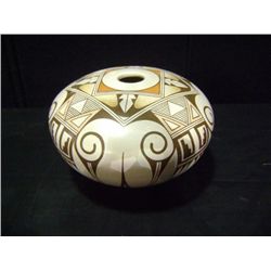 Hopi Tewa Polychrome Pot by Burel H. Lewis 4 x6 , 7/8  Retail: $2,850.00