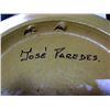 Image 2 : Stoneware Plate w/ Hand Design by Jose Paredes 6 1/4" w/ Metal Stand Retail: $19.95