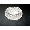 Image 2 : Cut Glass, Melon Shaped Ash Tray, Clear Glass 2"x4 1/2" Retail: $120.00