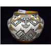 Image 2 : Acoma Olla Pottery Vase by R&M Patricio Acoma, New Mexico 9" high x 9 3/4" diameter, orif at 6 1/2" 