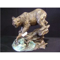 Bronze - Bear Fishing 60 lbs 26" Long 22" Tall 17-1/2" wide