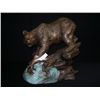 Image 2 : Bronze - Bear Fishing 60 lbs 26" Long 22" Tall 17-1/2" wide