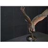 Image 8 : Bronze - Eagle Head Down 34" wingspan 36-6/8" Base to Tip of WIng 25" Wing to Back side 12" x 12" x 