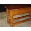 Image 2 : Walnut Serving/Sofa Table w/ 3 Drawers