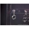 Image 2 : Poly Earring Display w/ 6 pairs of Sterling Silver Earrings Weight: 9.6 Grams Retail: $120.00