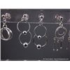 Image 8 : Poly Earring Display w/ 11pair Sterling Silver Earrings Weight: 15.8 Grams Retail: $220.00