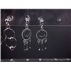 Image 2 : Poly Earring Display w/ 6 pairs Sterling Silver Earrings Retail: $120.00