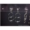 Image 3 : Poly Earring Display w/ 6 pairs Sterling Silver Earrings Retail: $120.00