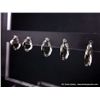 Image 8 : Poly Earring Display w/ 7 pairs of Sterling Silver Earrings - 3 solo Weight: 7.2 Grams Retail: $140.