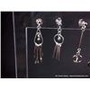 Image 4 : Poly Earring Display w/ 8 pair of Sterling Silver Earrings - 4 Solo  Weight: 16.6 Gams Retail: $160.