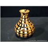 Image 1 : Jigsaw Wooden Vase, 8" x 5 1/2" Retail: $780.00