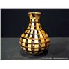 Image 2 : Jigsaw Wooden Vase, 8" x 5 1/2" Retail: $780.00