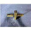 Image 2 : Inlaid Ebony & Buff Wooden Cross, 11" x 7" Retail: $200.00