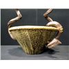 Image 2 : Free Form Tourist Basket with Classic Twist Handle 21 1/2" x 17 1/2" Retail: $536.00