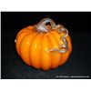 Image 1 : Large Glass Orange Pumpkin, 8" x  1/4" Retail: $390.00