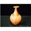 Image 1 : Salmon Colored Glass Vase, 13" x 8" Retail: $295.00