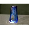 Image 1 : Tablonski Poland Blue Hand Blown Glass Vase 11 3/4" x 6" Retail: $695.00